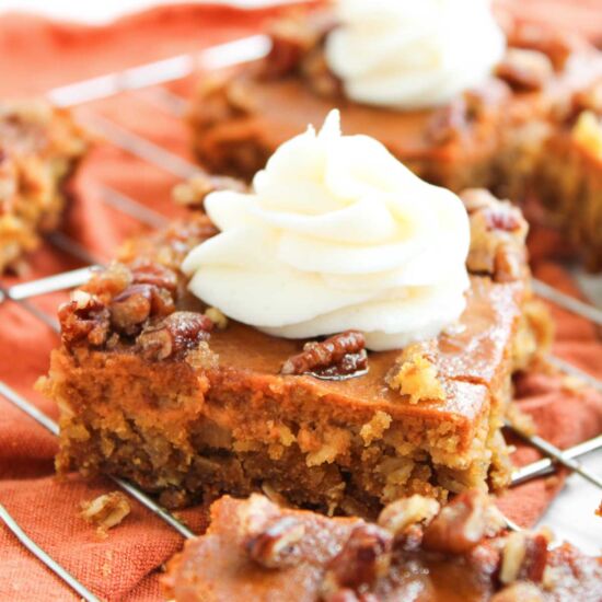 Pumpkin Pecan Pie Bars