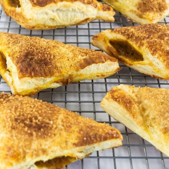 Puff Pastry Pumpkin Turnovers