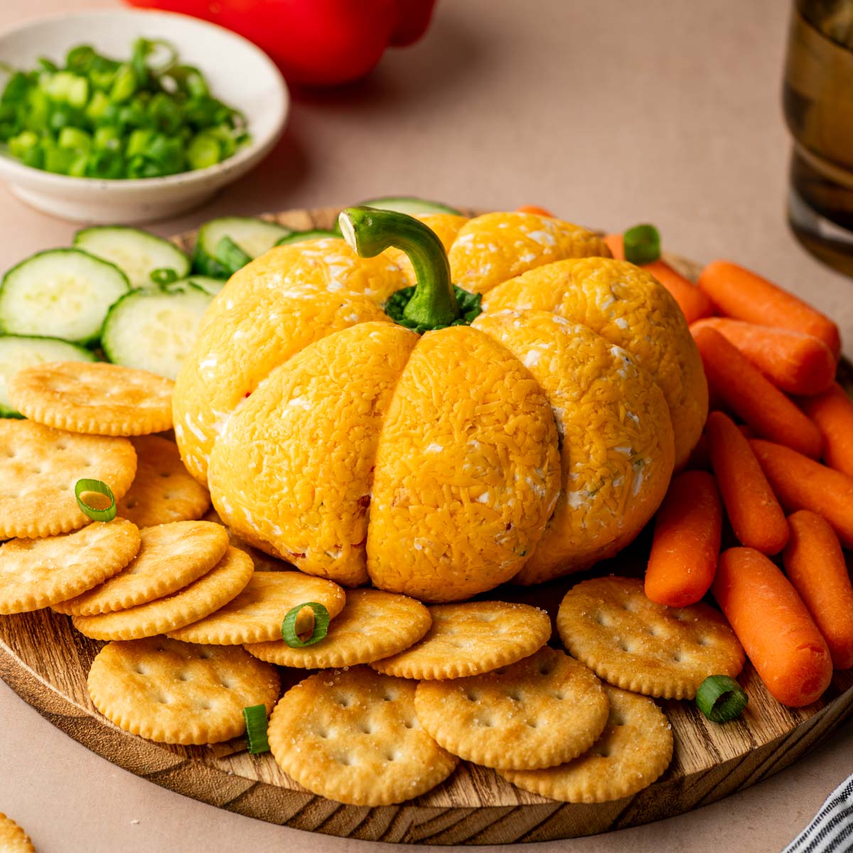 Pumpkin Shaped Cheese Ball