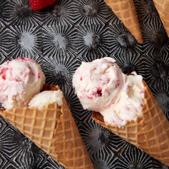 Raspberry Swirl Ice Cream