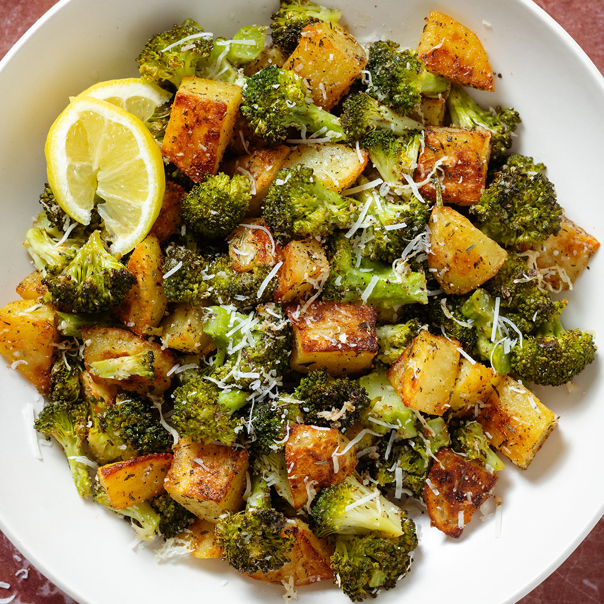 Roasted Potatoes and Broccoli