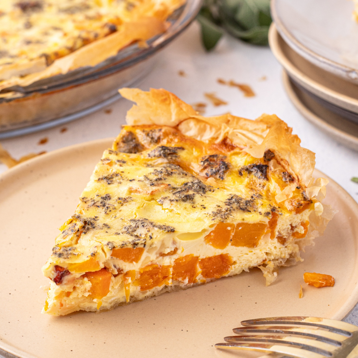 Roasted Squash Quiche