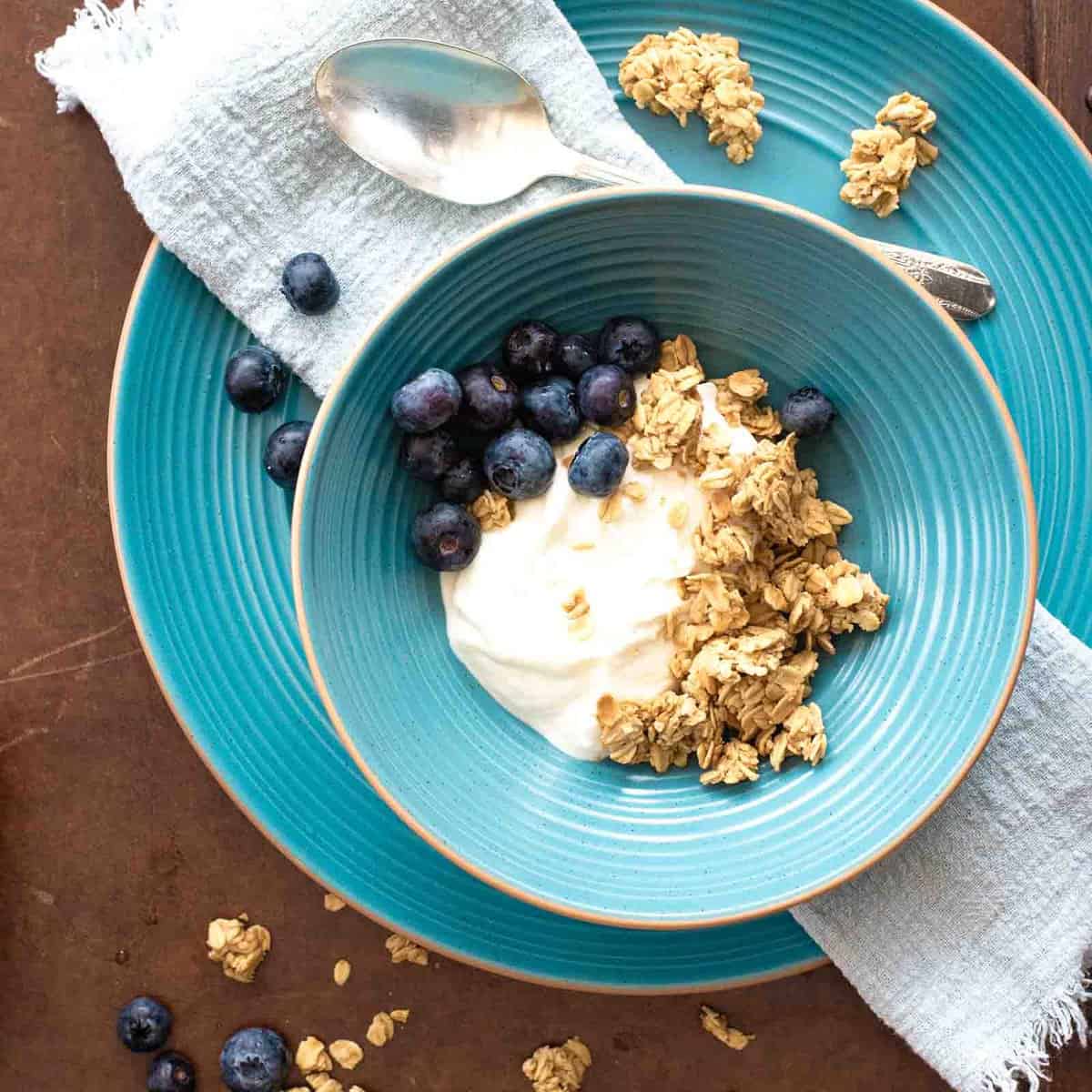 Rolled Oat Granola with Maple Syrup