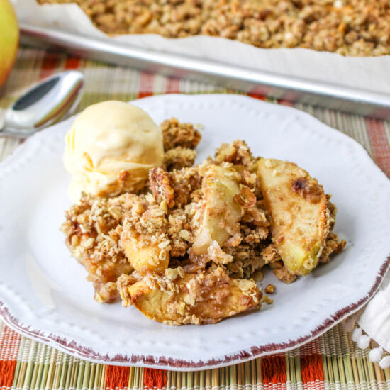 Sheet Pan Apple Crisp