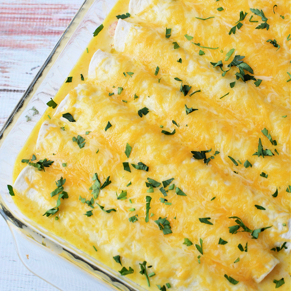 Sour Cream Chicken Enchiladas