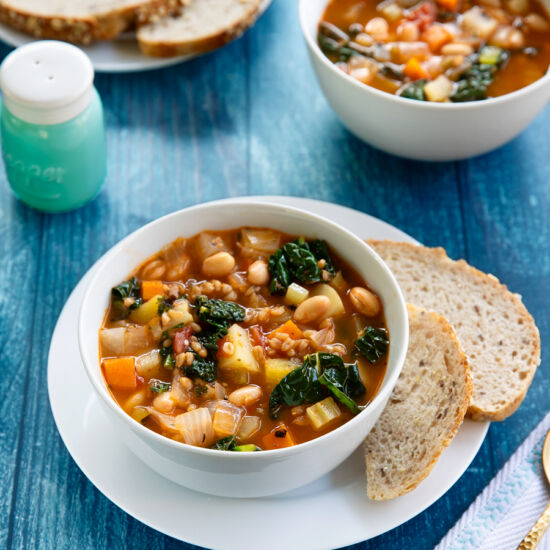 Autumnal Spelt Minestrone