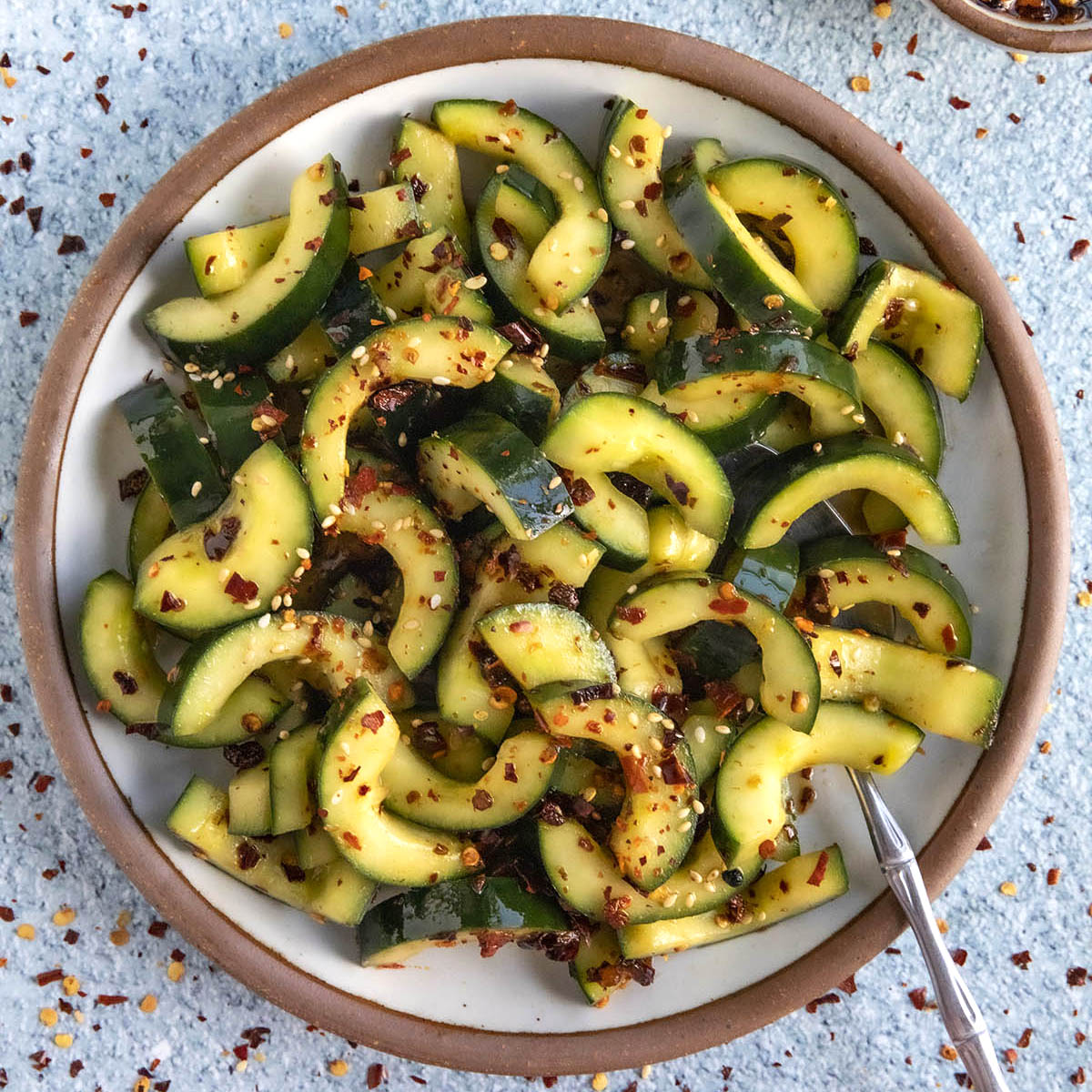 Sichuanese Spiced Cucumber Salad