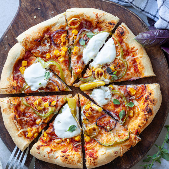 Spicy Vegetarian Mexican Pizza
