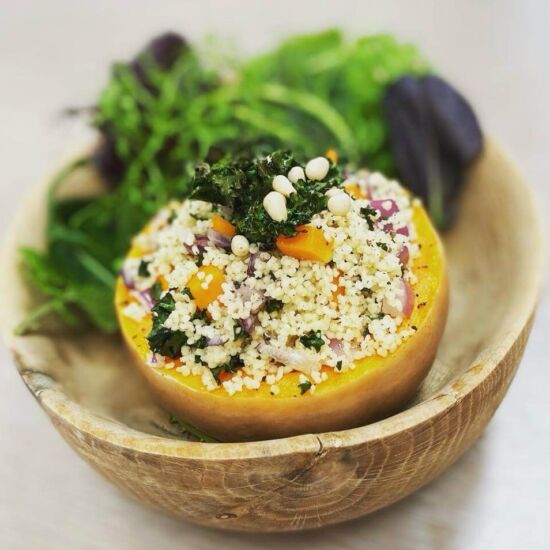 Air Fryer Stuffed Butternut Squash