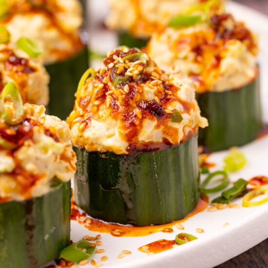 Stuffed Cucumber Cups