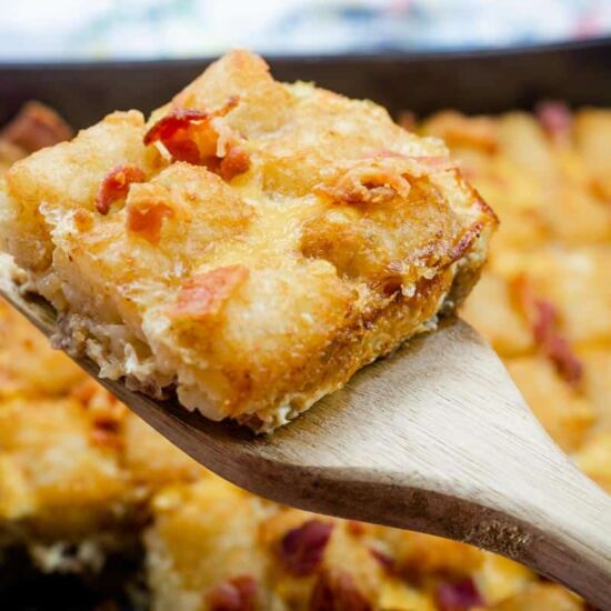 Crispy Tater Tot Breakfast Bake