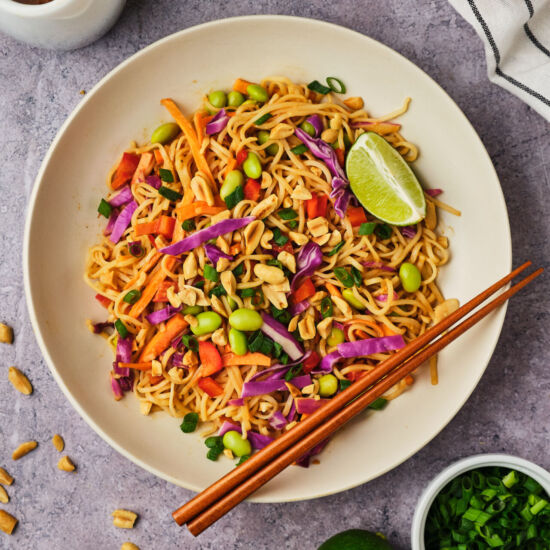 Thai Noodle Salad with Peanut Sauce
