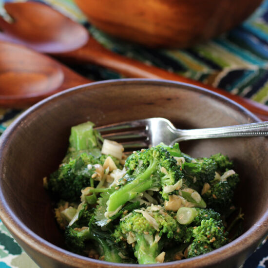 Broccoli Salad with Lime & Tahini