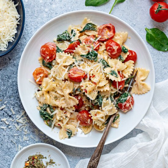 Tomato Spinach Pasta