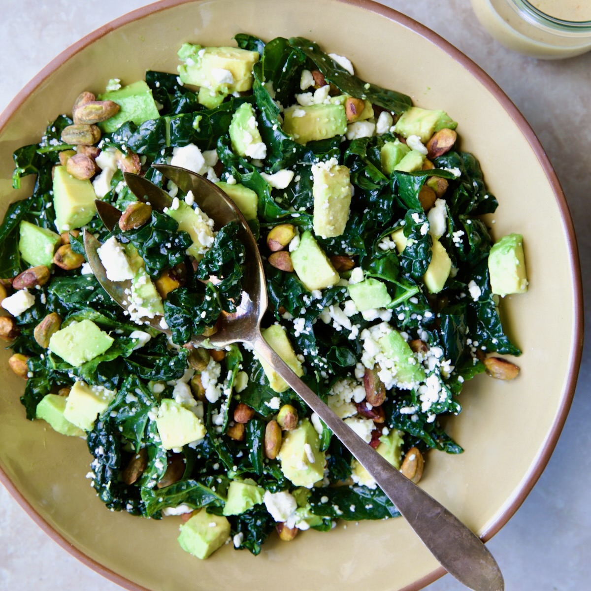 Kale Salad with Tahini Dressing