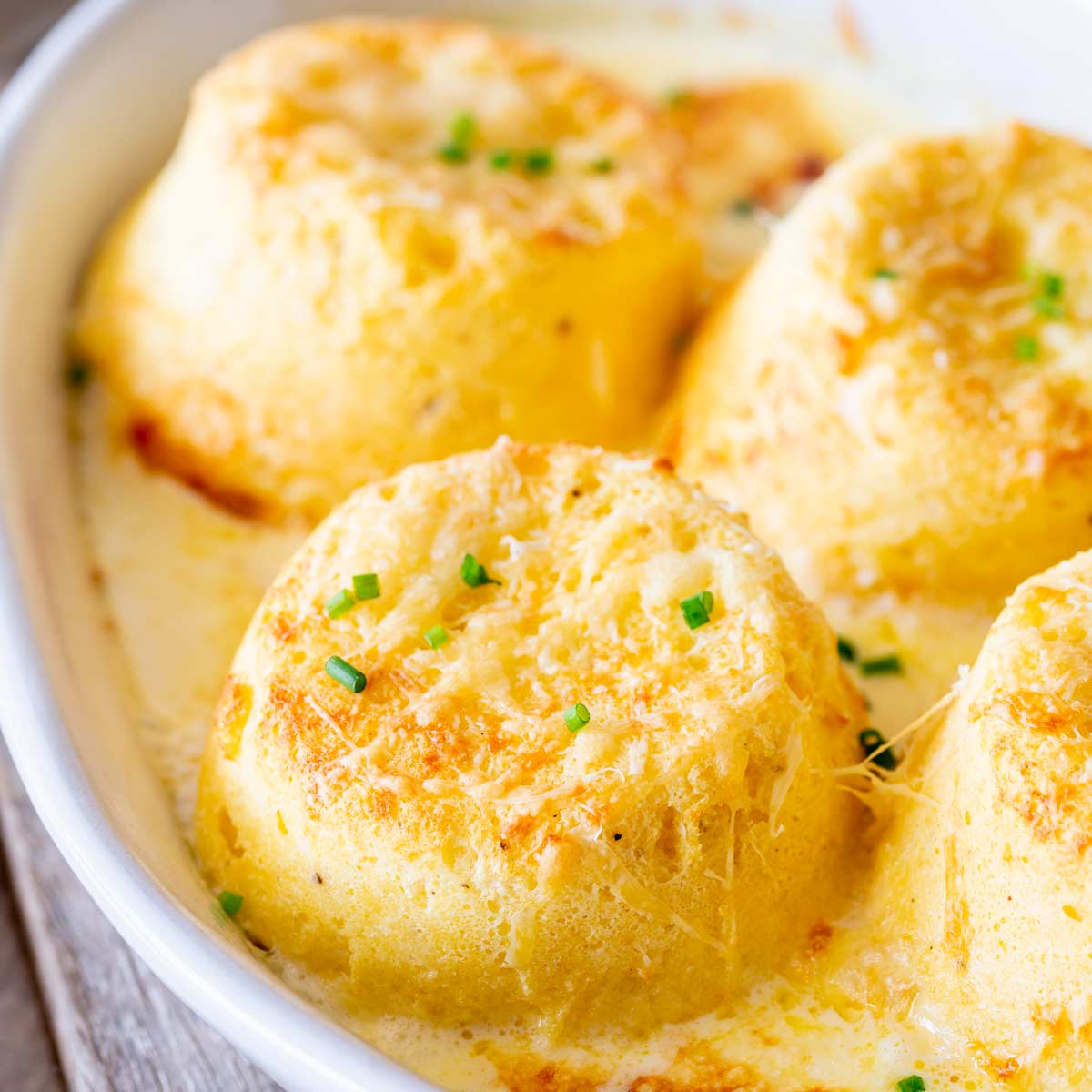 Twice Baked Cheese Soufflé
