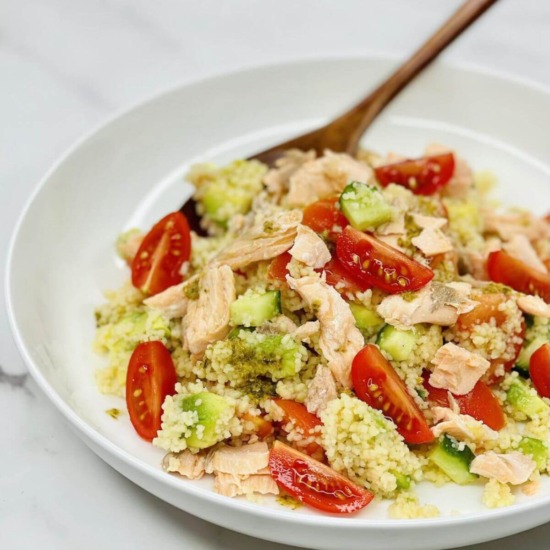 Fresh Couscous Salmon Salad