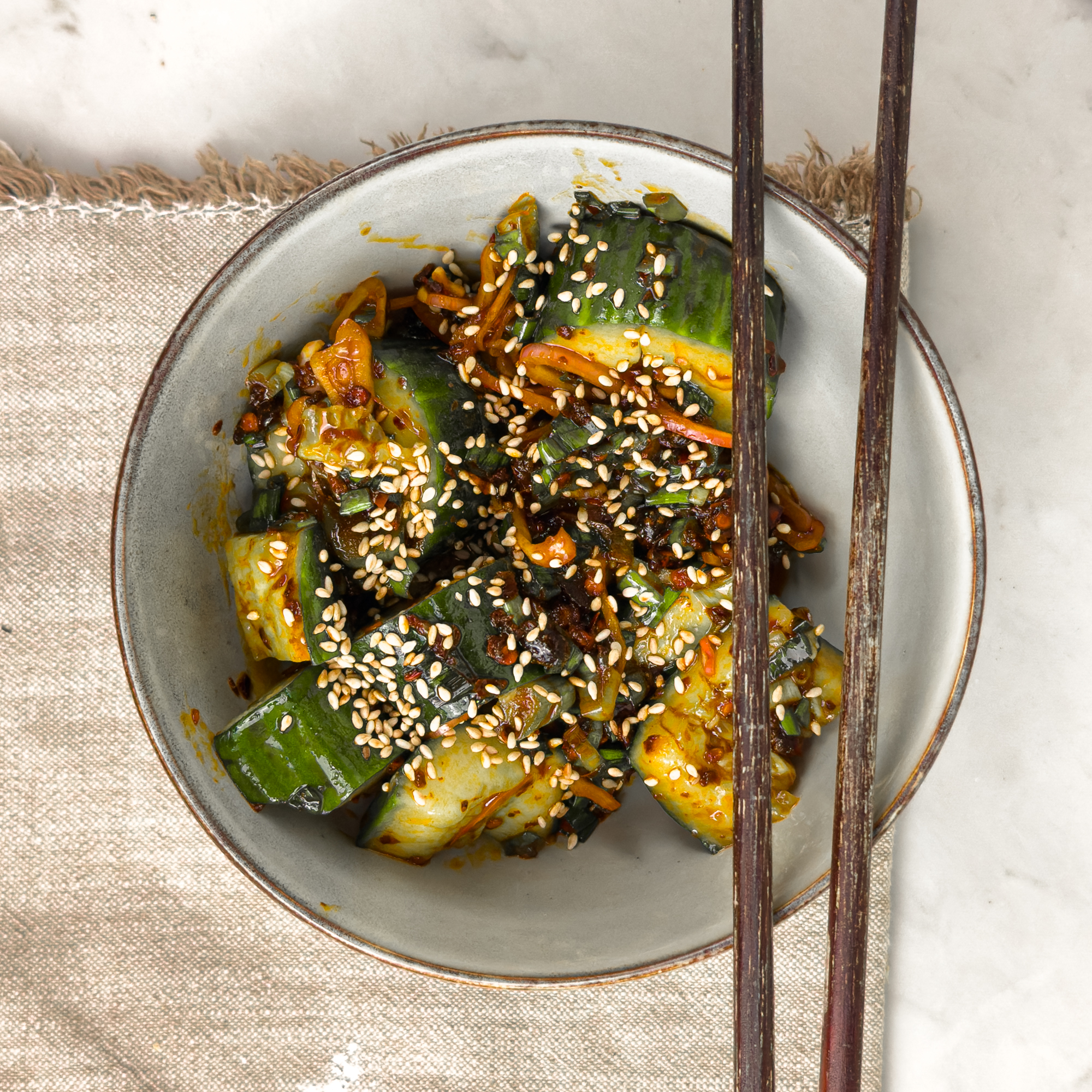 Crispy Asian cucumber Salad