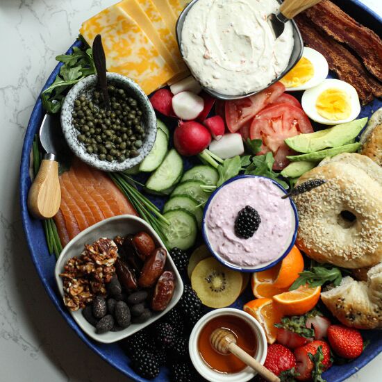 Customizable Bagel Brunch Board