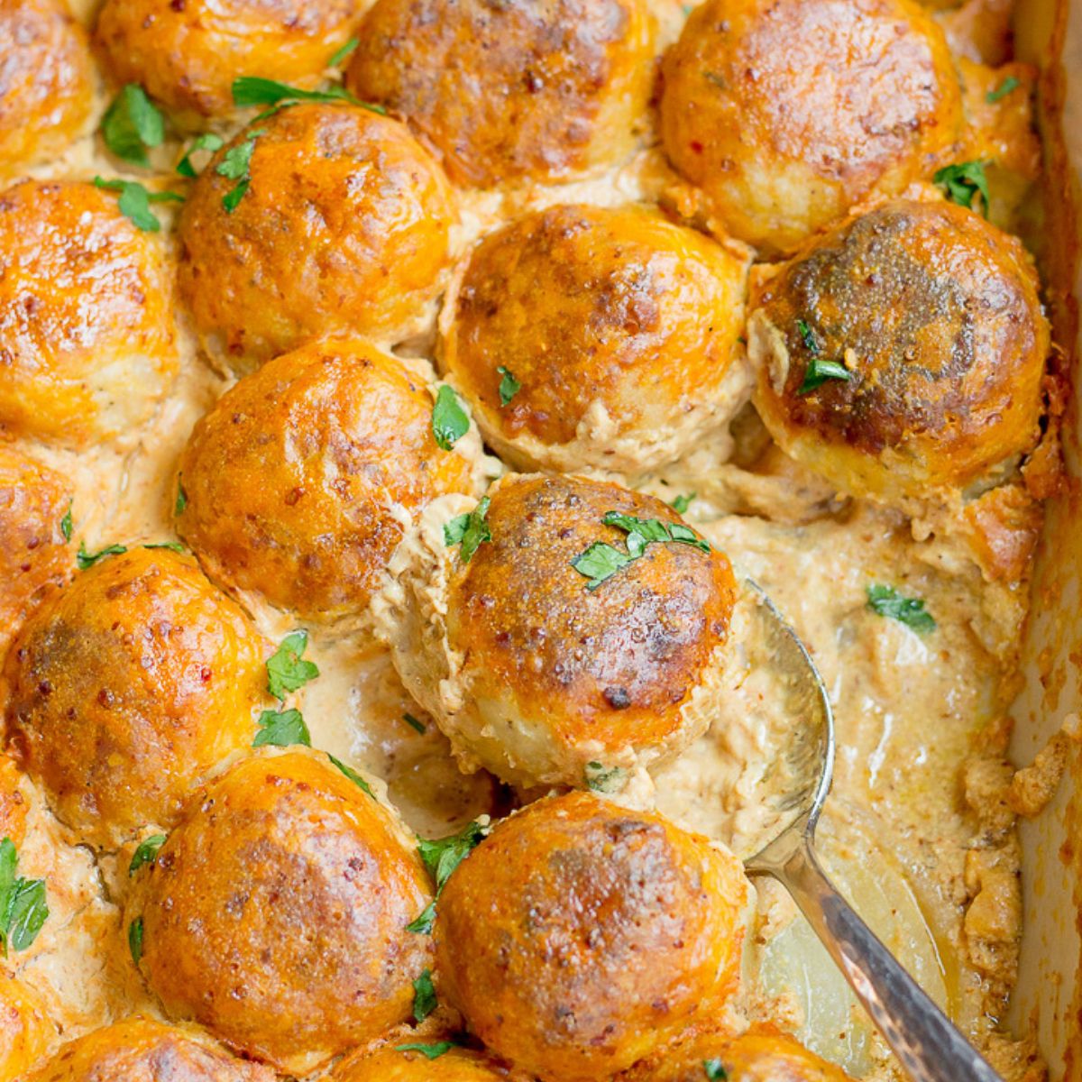 This Baked Mustard Chicken Meatball