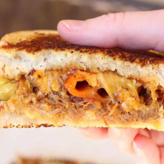 Barbecue Chicken Grilled Cheese