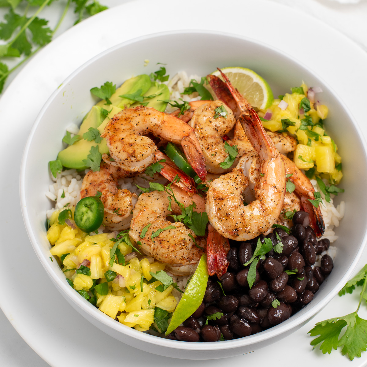 Blackened Shrimp Bowls