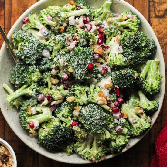 Broccoli Pomegranate Salad