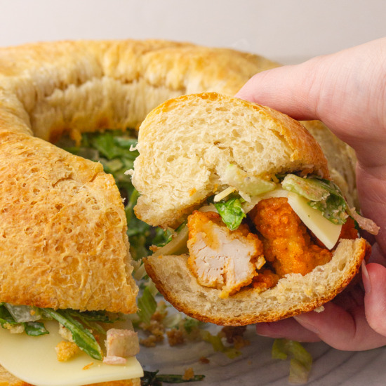 Buffalo Chicken Sandwich Ring