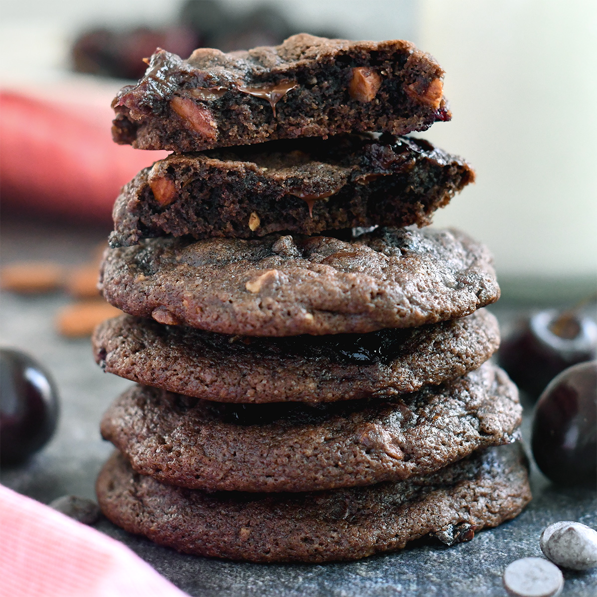 Chunky Cherry Chocolate Cookies