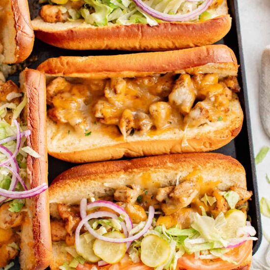 Cheesy Chicken Subs