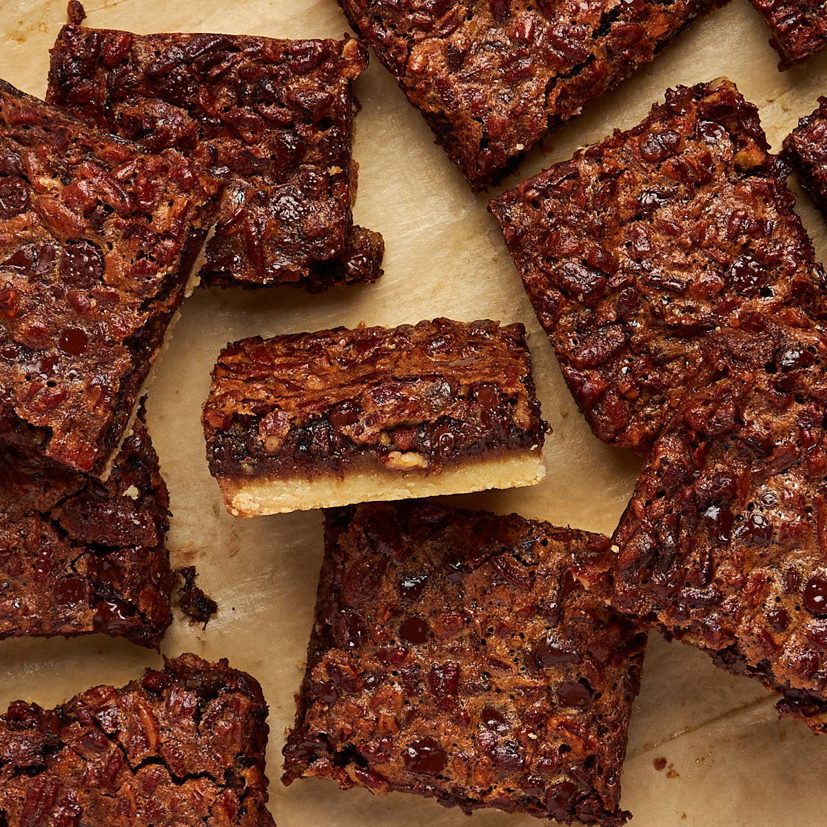 Chocolate Pecan Pie Bars