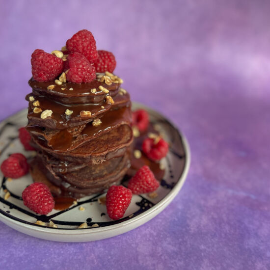 Chocolate Crempog (Welsh Pancakes)