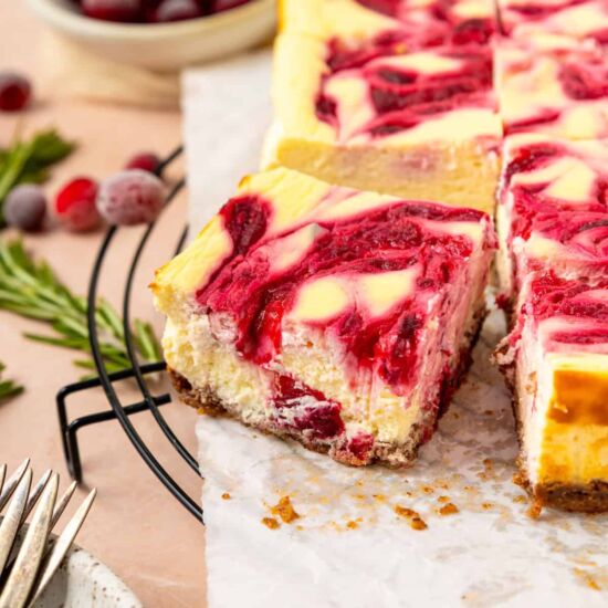 Cranberry Cheesecake Bars