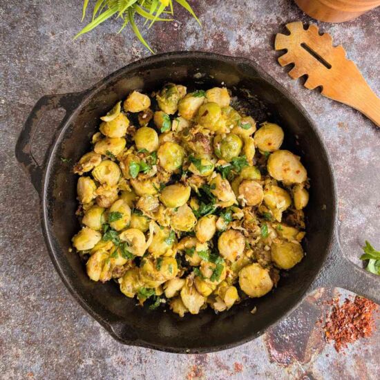 Crispy Chili-Flake Brussels Sprouts