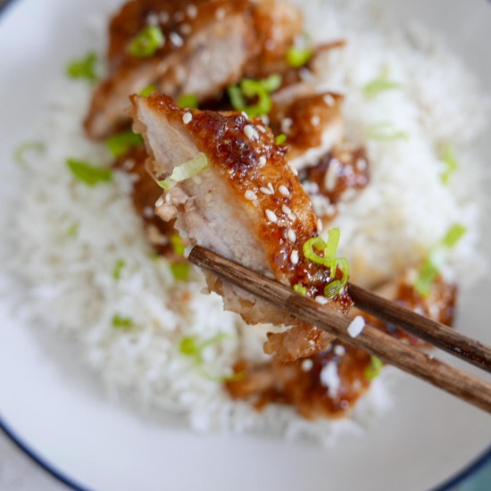 Crispy Honey Garlic Chicken
