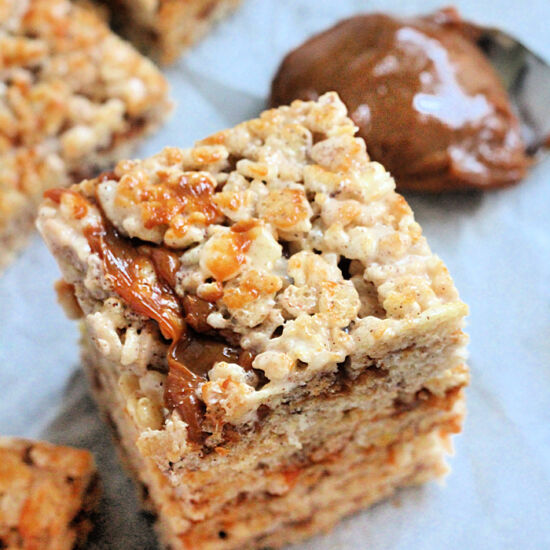 Dulce de Leche Crispy Rice Bars