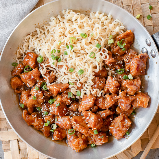 General Tso’s Chicken and Ramen