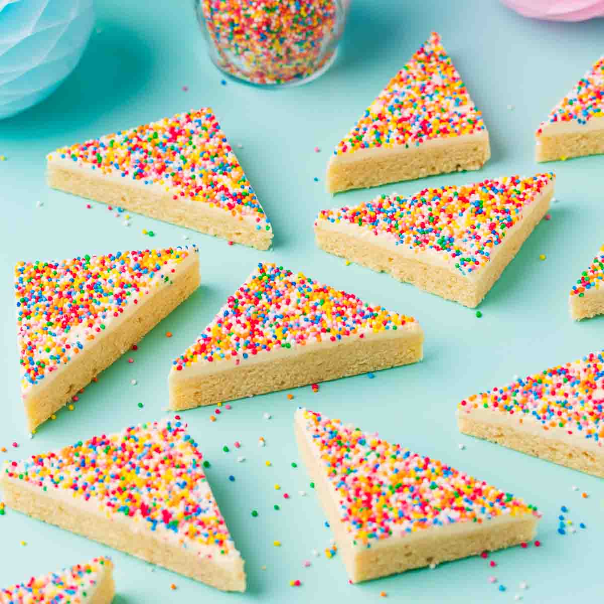 Gluten Free Fairy Bread Slice