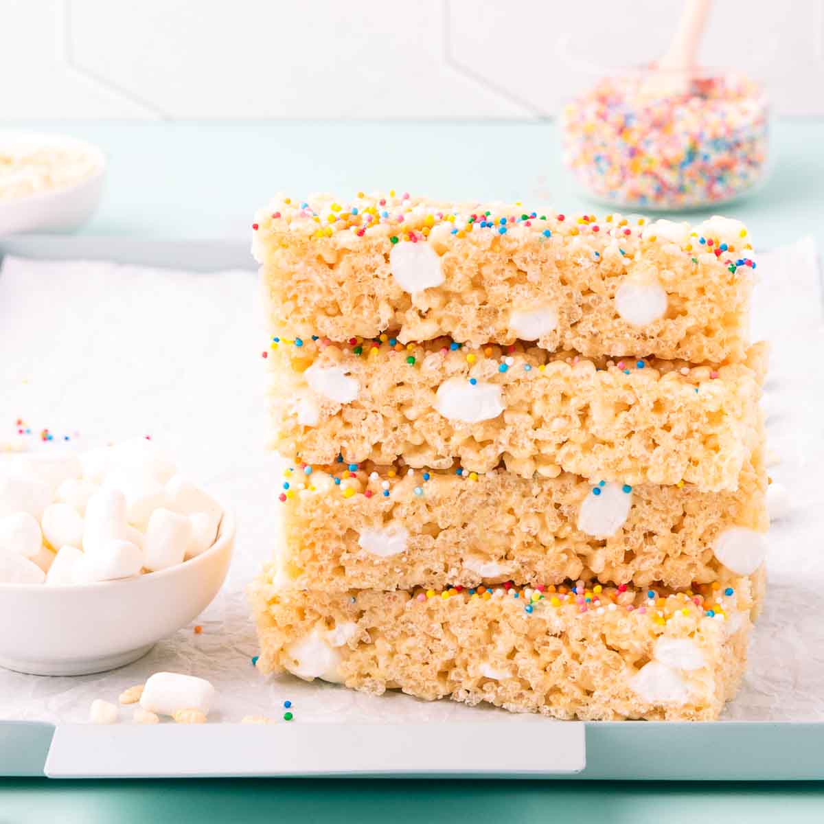 Rice Bubble Marshmallow Slice