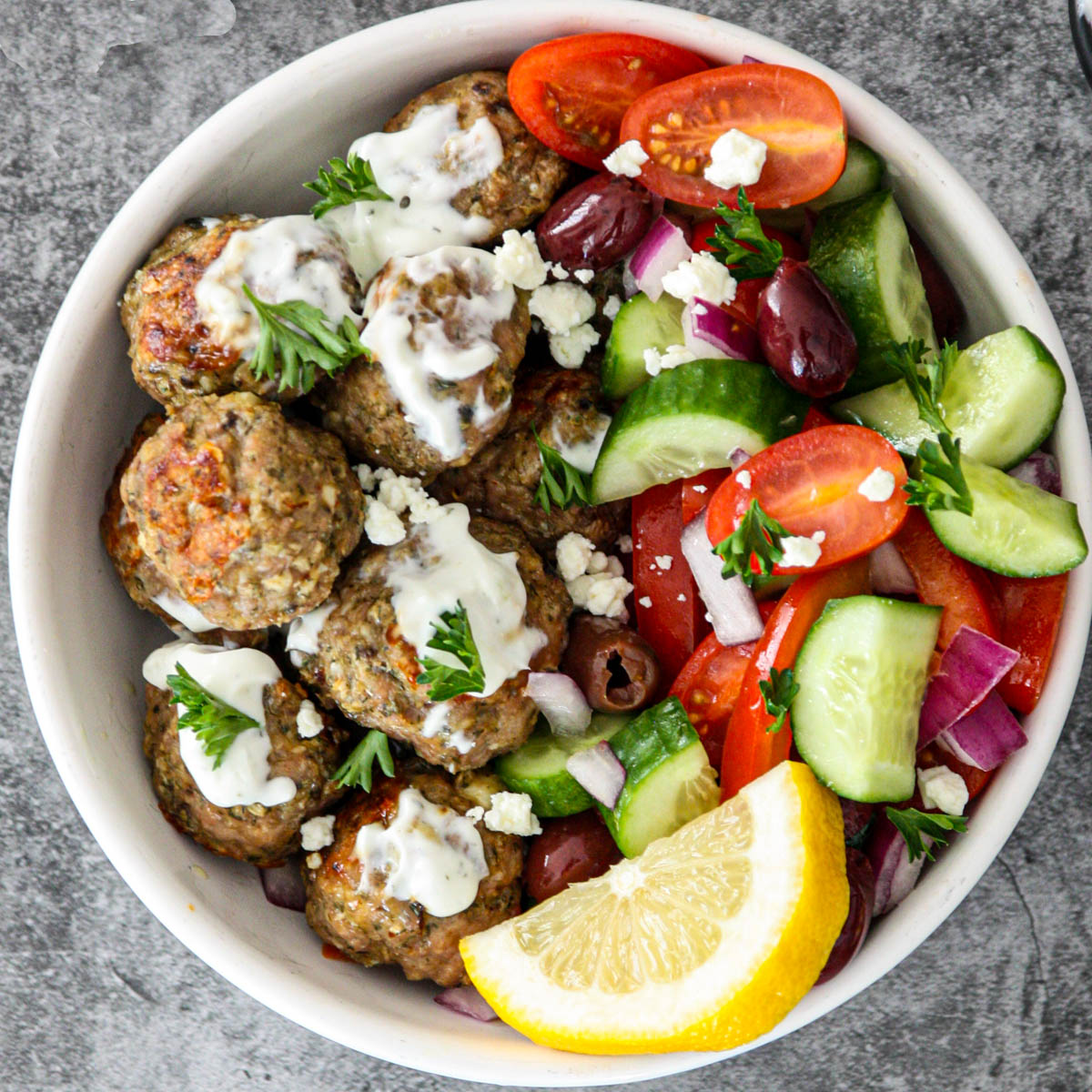 Greek Chicken Meatballs