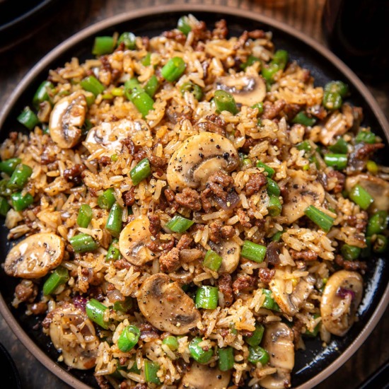 Ground Beef Fried Rice