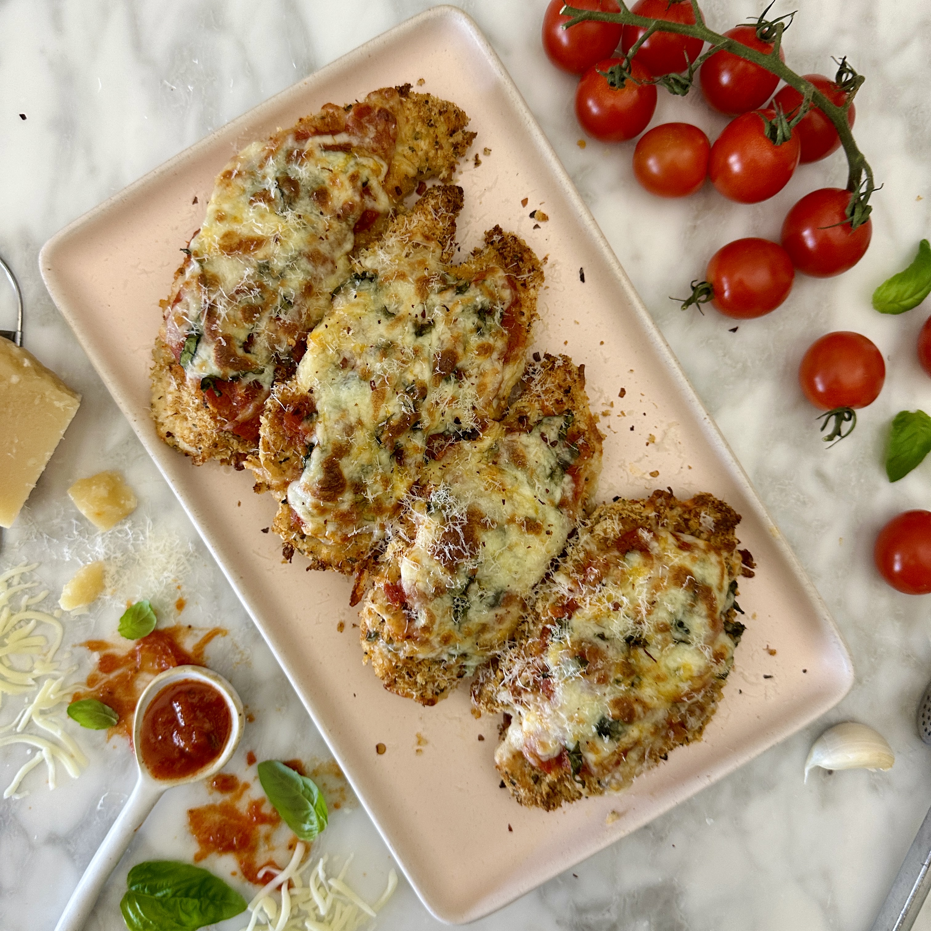 Healthy Baked Chicken Parmesan