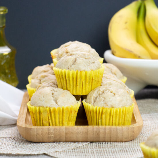 Healthy and Loaded Banana Muffins
