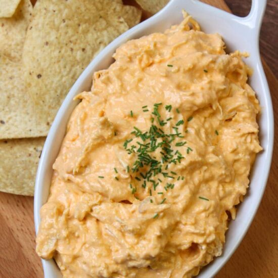 High Protein Buffalo Chicken Dip