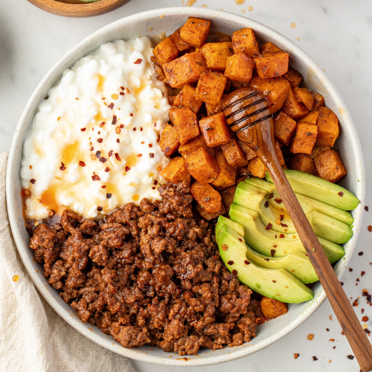 Hot Honey Beef Bowls
