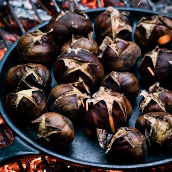 Roasted Chestnuts On An Open Fire