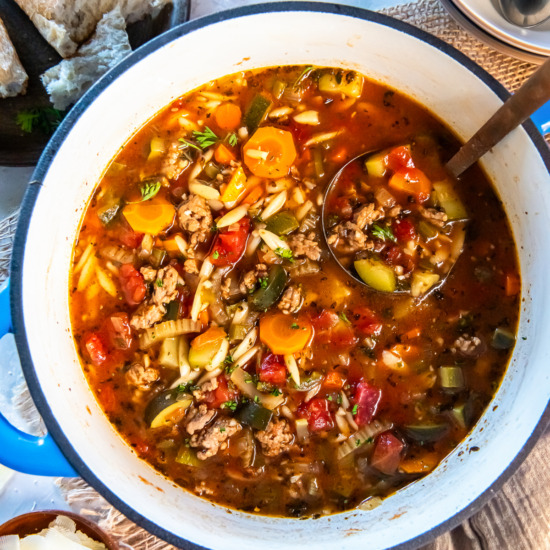 Italian Sausage and Zucchini Soup
