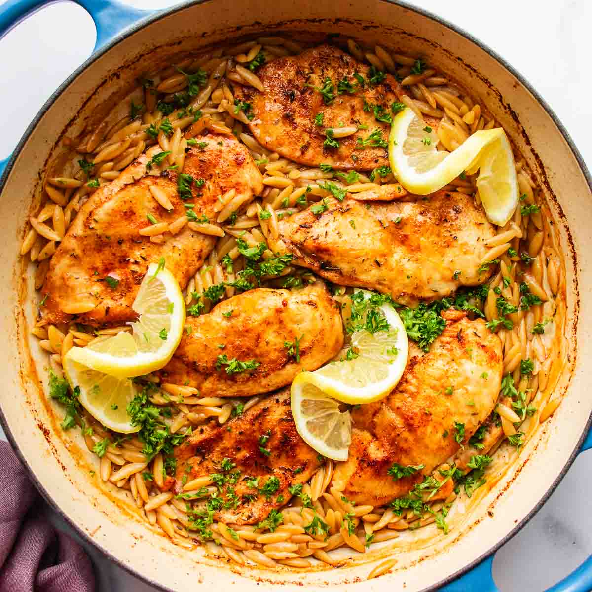 Lemon Chicken Orzo