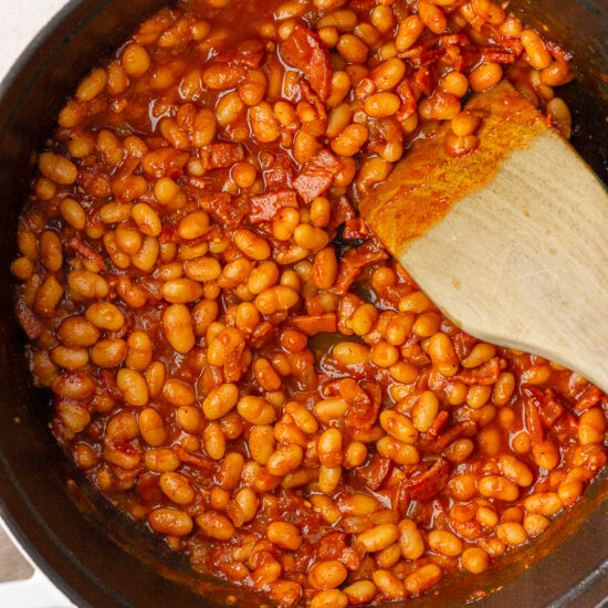 Dutch Oven Baked Beans