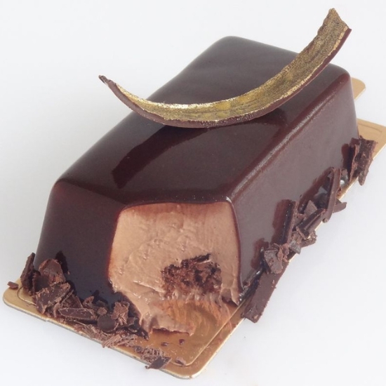 Mirror Glaze Chocolate Mousse Bars